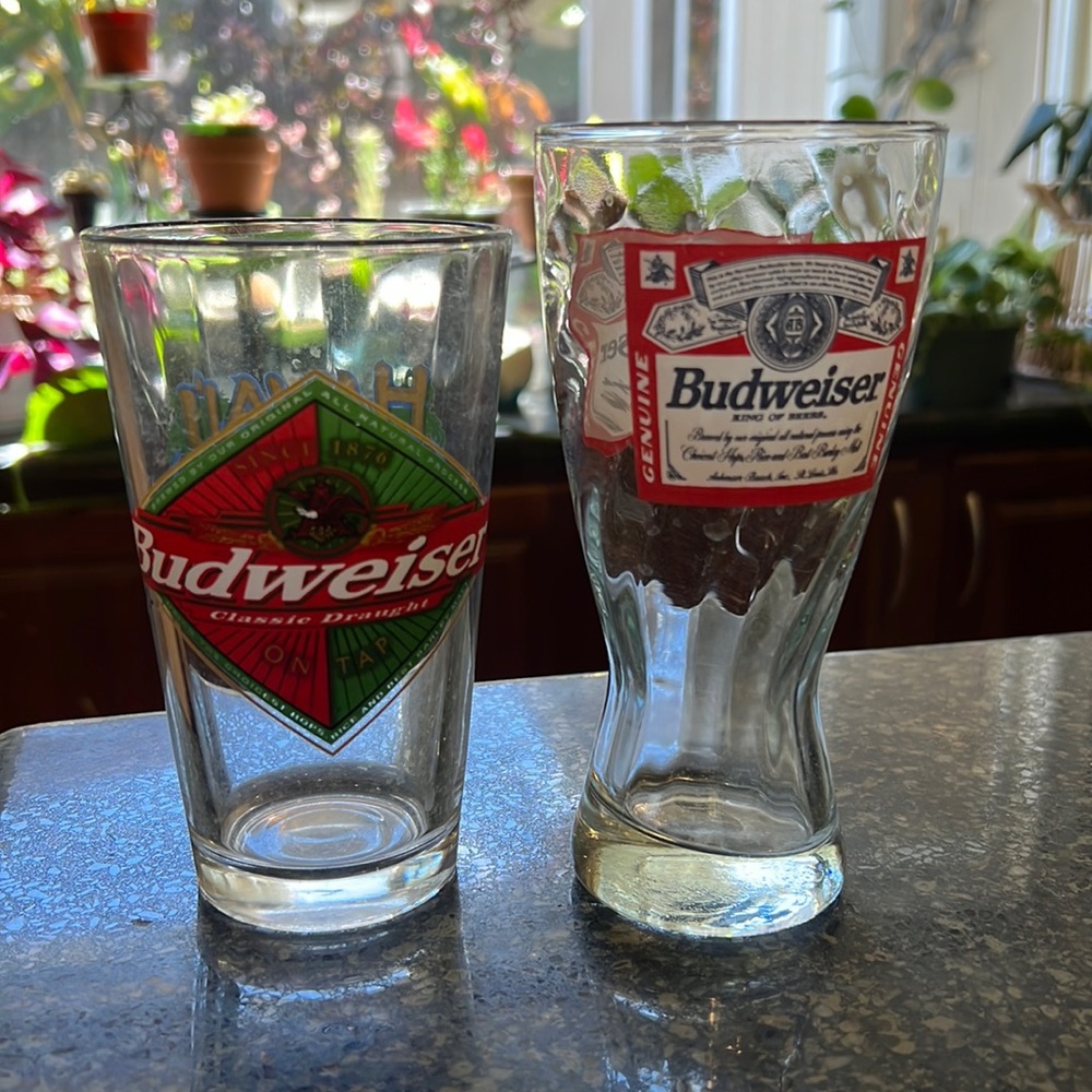 Vintage Budweiser glasses